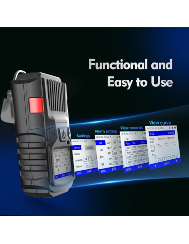 Detector de Gas Multi Gas Forsensal FS11301 4 Gases Portátil