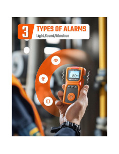 Detector de Monóxido de Carbono Guard-533 Portátil con Alarmas 2