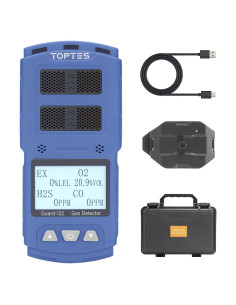 Detector de Gas 4 en 1 TOPTES Guard-122 H2S CO LEL O2