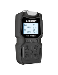 Detector de Gas ACEGMET 4 Gases H2S, O2, CO, LEL Recargable