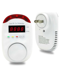 Detector de Gas y Monóxido de Carbono CHENGHEM KH888 Enchufable