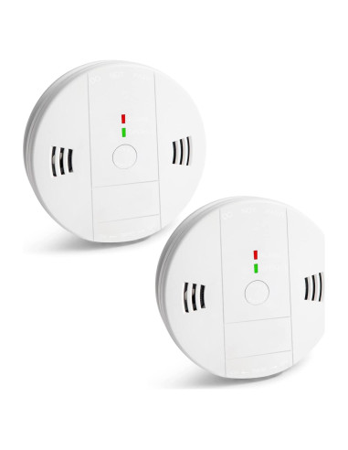 Detector de Humo y Monóxido de Carbono GLBSUNION, Paquete de 2