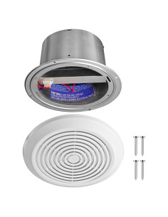 Ventilador Extractor de Baño Zeikiwe PQS-Z 7" 50 CFM Silencioso