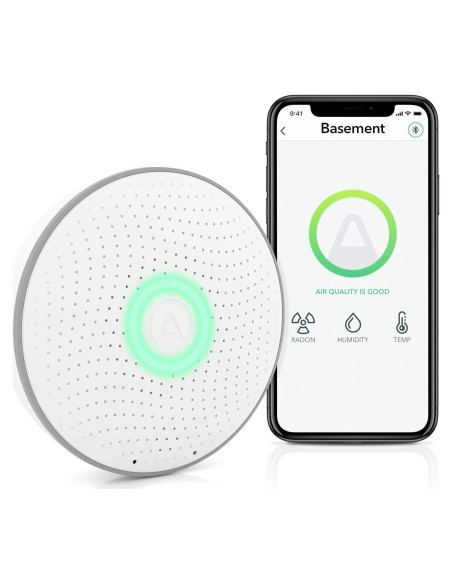 Detector de Radón Inteligente Airthings 2950 con Humedad y Temperatura
