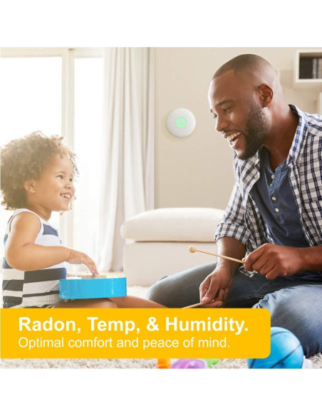 Detector de Radón Inteligente Airthings 2950 con Humedad y Temperatura