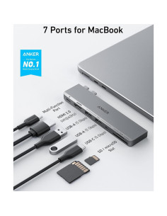 Hub USB-C Anker 547 7-en-2 HDMI 4K para MacBook 2