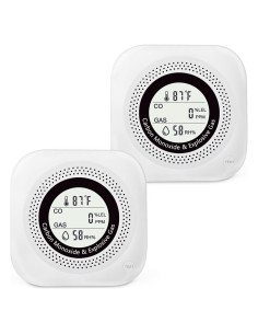 Detector de Monóxido de Carbono y Gas Natural Leakbee YC302 Pro+ 4 en 1
