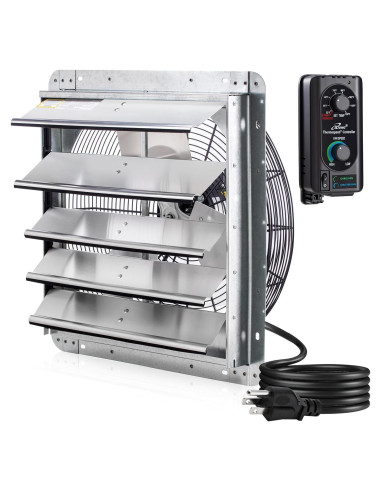 Ventilador de Escape iLIVING 18" con Controlador Thermospeed