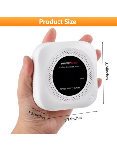 Detector de Monóxido de Carbono Enchufable PROTECTMETER YC302 - Paquete de 3 2