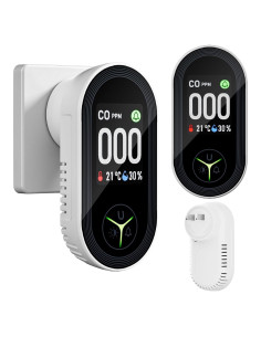 Detector de Monóxido de Carbono FANSTLOYI 3 en 1 Enchufable