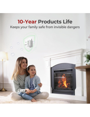 Detector de Monóxido de Carbono Siterlink GS845A 2 Paquete