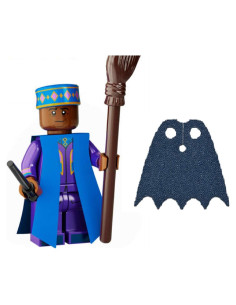 Minifigura LEGO Harry Potter Kingsley Shacklebolt con escoba