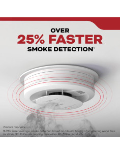 Detector de Humo Kidde 20SA10, Interconectable, Paquete de 4 2
