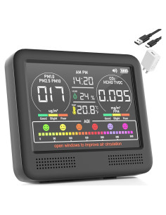 Monitor de Calidad del Aire 16 en 1 Xoopon con Alarma Beep