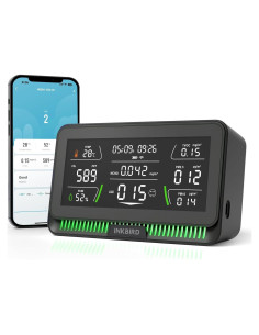 Monitor de Calidad del Aire Inkbird 10-en-1 WiFi HD 6.1"