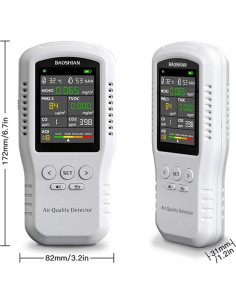 Monitor de Calidad del Aire MOESAPU TZ-01 HCHO TVOC PM2.5 CO2 2