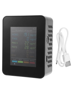 Detector de CO2 Leopacat, Monitor de Calidad del Aire 14x10cm