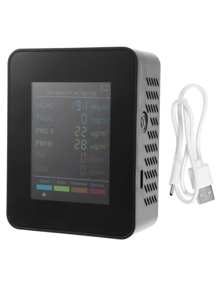 Detector de CO2 Leopacat, Monitor de Calidad del Aire 14x10cm