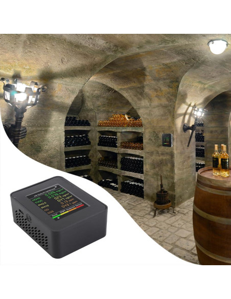 Detector de CO2 Leopacat, Monitor de Calidad del Aire 14x10cm