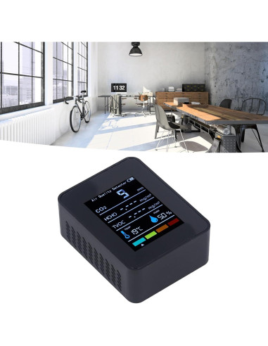 Detector de CO2 Leopacat, Monitor de Calidad del Aire 14x10cm