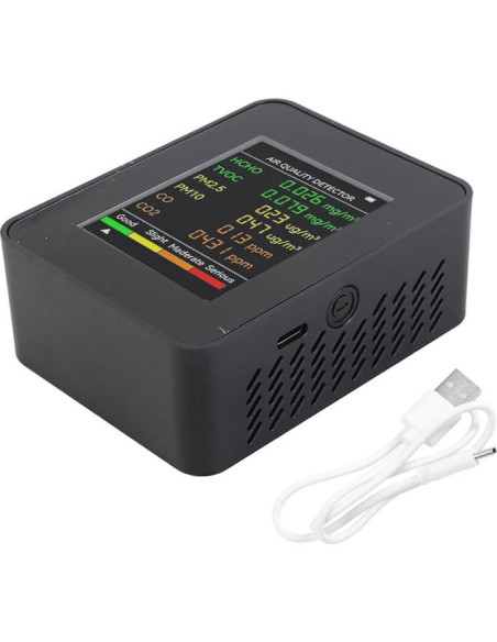 Detector de CO2 Leopacat, Monitor de Calidad del Aire 14x10cm