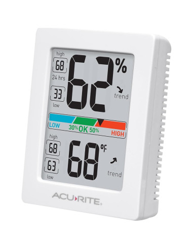 Higrómetro y Termómetro Digital AcuRite 01083 - Interior, Blanco