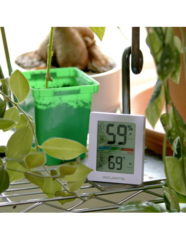 Higrómetro y Termómetro Digital AcuRite 01083 - Interior, Blanco