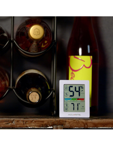 Higrómetro y Termómetro Digital AcuRite 01083 - Interior, Blanco