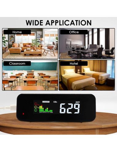 Medidor de CO2 y Temperatura DANOPLUS KIB0385 0-5000ppm