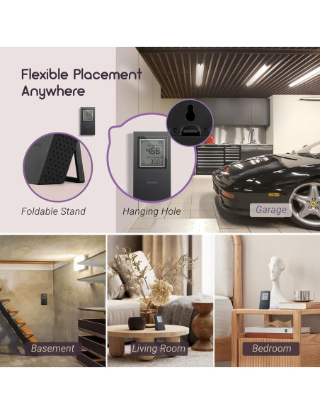 Detector de Radón INKBIRD Portátil para el Hogar - Modelo INK-RD1-US-BLACK