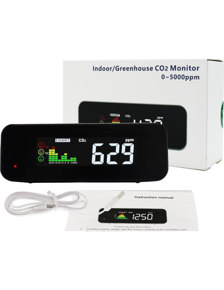 Medidor de CO2 y Temperatura DANOPLUS KIB0385 0-5000ppm