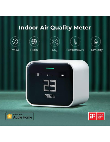 Monitor de Calidad de Aire Qingping Lite, Wi-Fi, 5 en 1