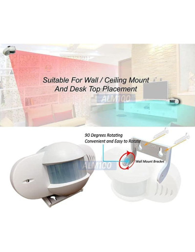 Sistema de Alarma de Movimiento Portátil AllAboutAdapters 9m