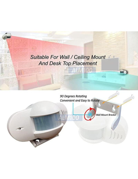 Sistema de Alarma de Movimiento Portátil AllAboutAdapters 9m