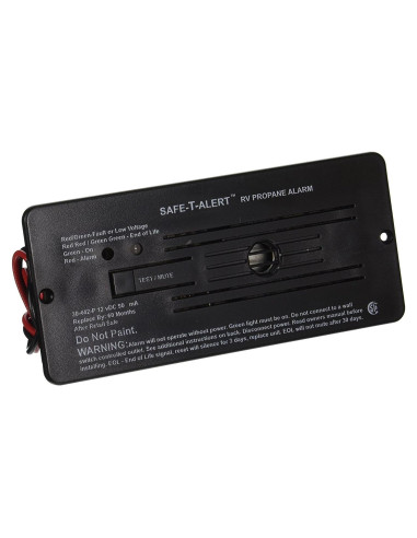 Alarma de Gas Propano Safe T Alert 30-442-P - Montaje Empotrado Negro