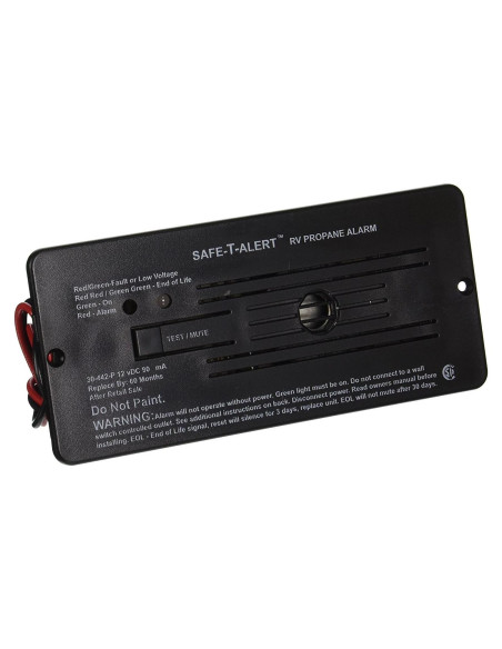 Alarma de Gas Propano Safe T Alert 30-442-P - Montaje Empotrado Negro