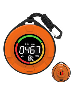 Detector de Monóxido de Carbono Protmex PTH-10E 4 en 1 Portátil