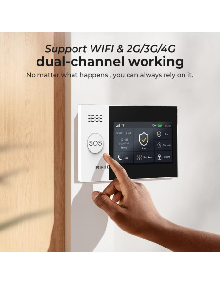 Sistema de Alarma Inalámbrico PGST PG107F - Pantalla Táctil 4.3"