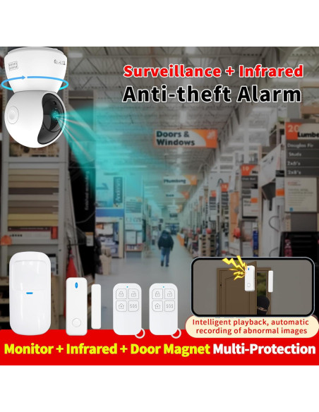 Sistema de Alarma y Cámara de Seguridad TUGARD WiFi 2 en 1