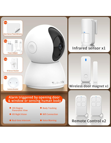 Sistema de Alarma y Cámara de Seguridad TUGARD WiFi 2 en 1