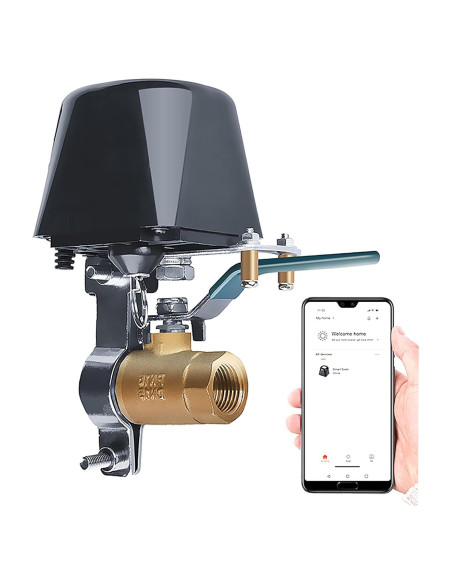 Válvula de Agua Wifi Inteligente Gaoducash 12V Cobre