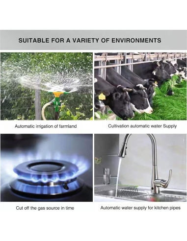 Válvula de Agua Wifi Inteligente Gaoducash 12V Cobre