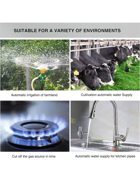 Válvula de Agua Wifi Inteligente Gaoducash 12V Cobre