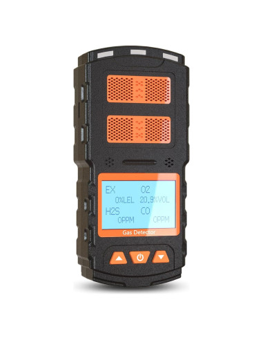 Detector de Gas 4 en 1 AKSTEST H2S CO LEL O2 Recargable