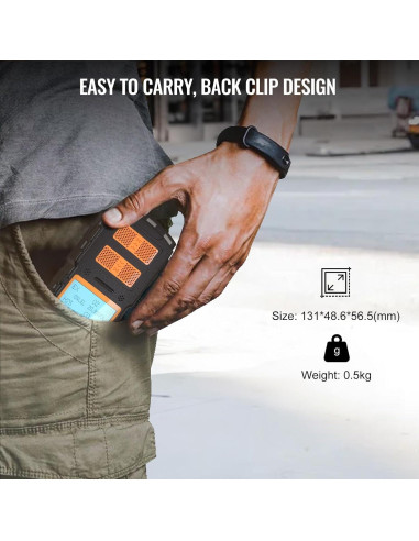 Detector de Gas 4 en 1 AKSTEST H2S CO LEL O2 Recargable