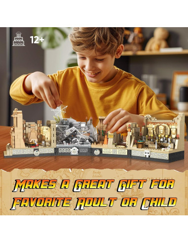 Juego de Construcción Templo del Ídolo Dorado QEINIE 2388PCS