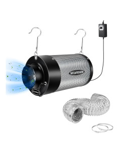 Kit de Filtración de Aire MELONFARM 4" con Ventilador 14 cm