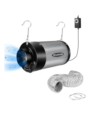 Kit de Filtración de Aire MELONFARM 4" con Ventilador 14 cm