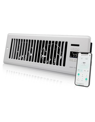Ventilador Aumentador Howeall 4x12" Blanco Silencioso WiFi