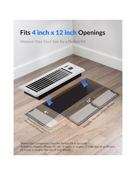 Ventilador Aumentador Howeall 4x12" Blanco Silencioso WiFi